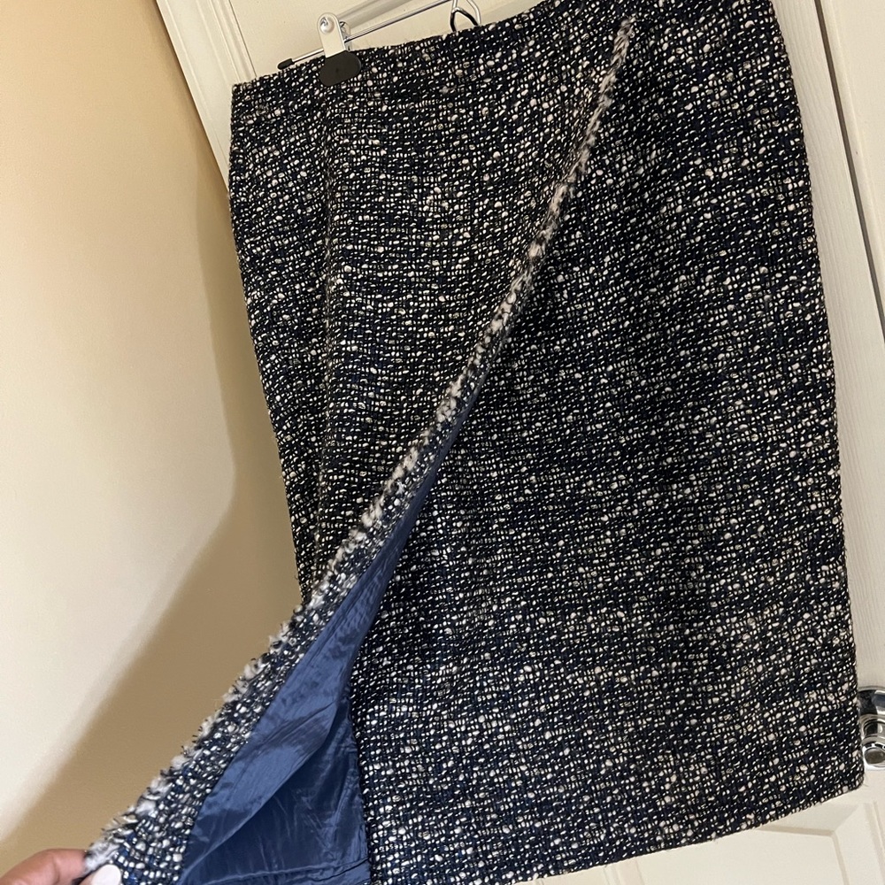 J. Crew faux wrap tweed pencil skirt